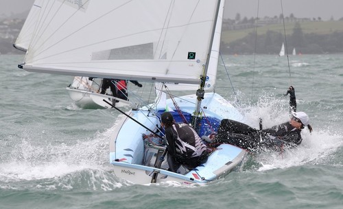 470 Golden Girls Oceanbridge Sail Auckland 2013 Day 3 © Suellen Hurling 